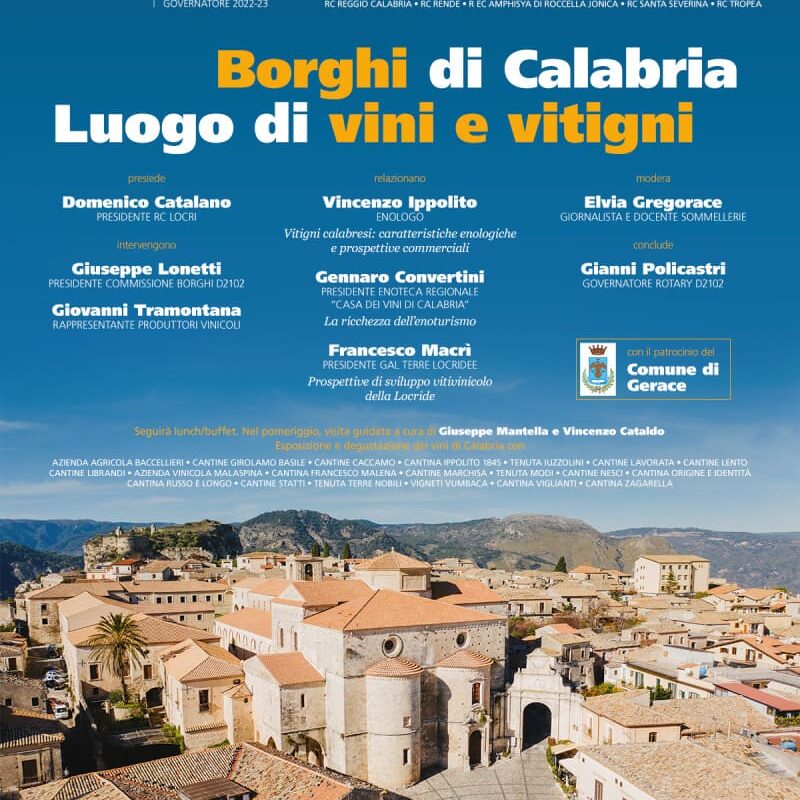 Borghi di Calabria luoghi di vini e vitigni